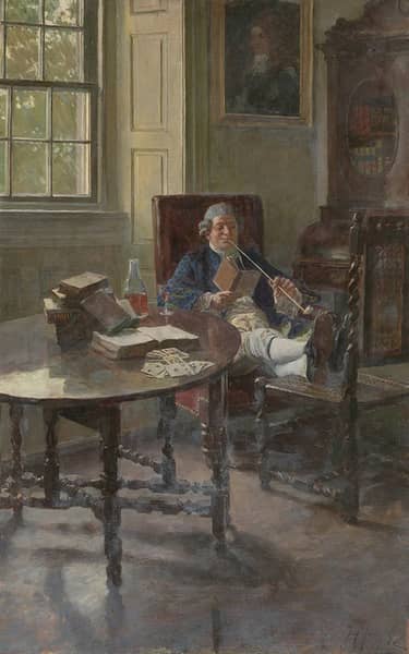 They Read Only on Occasion 1896 by Howard Pyle | Oil Painting Reproduction