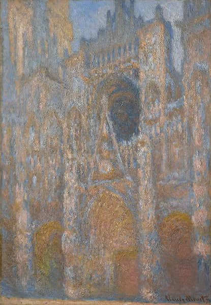 Rouen Cathedral the Facade in Sunlight c1892 | Oil Painting Reproduction
