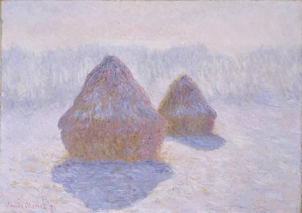 Haystacks Effect of Snow and Sun 1891 | Oil Painting Reproduction