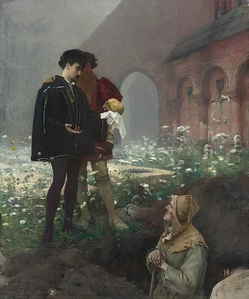 Hamlet and the Gravediggers 1883 | Oil Painting Reproduction