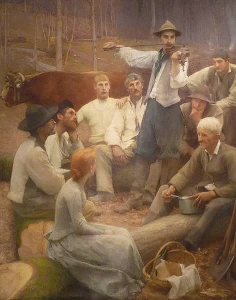 In the Forest 1892 by Pascal Dagnan Bouveret | Oil Painting Reproduction
