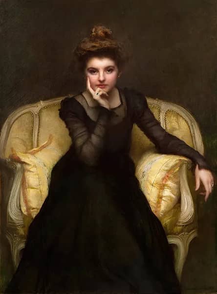 Portrait of an Elegant Lady 1898 | Oil Painting Reproduction