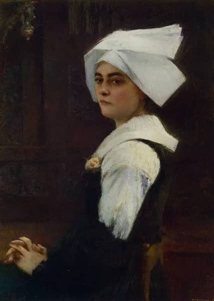 Portrait of Brittany Girl 1887 | Oil Painting Reproduction