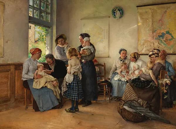 Vaccination 1882 by Pascal Dagnan Bouveret | Oil Painting Reproduction