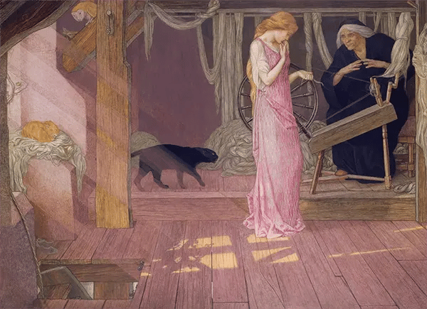 Sleeping Beauty by John Dickson Batten | Oil Painting Reproduction