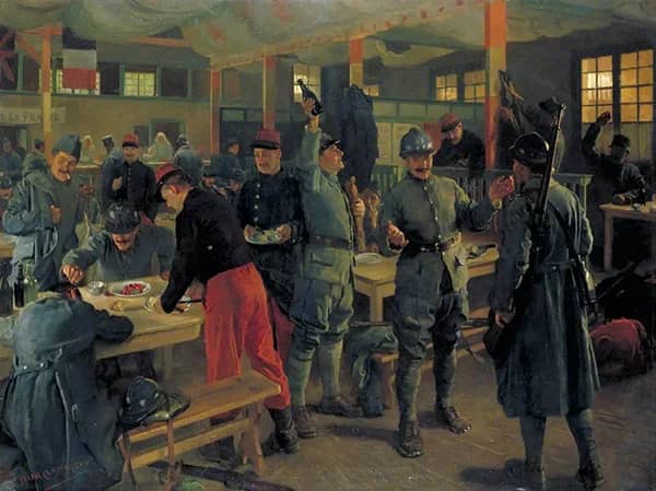 Cantine Franco Britannique Vitry le Francois 1919 | Oil Painting Reproduction