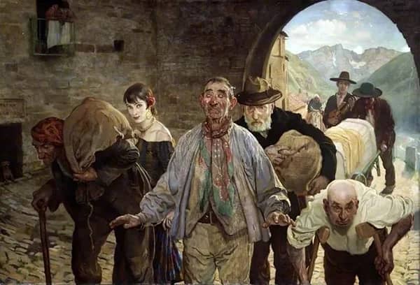 The Beggars Are Coming to Town | Oil Painting Reproduction