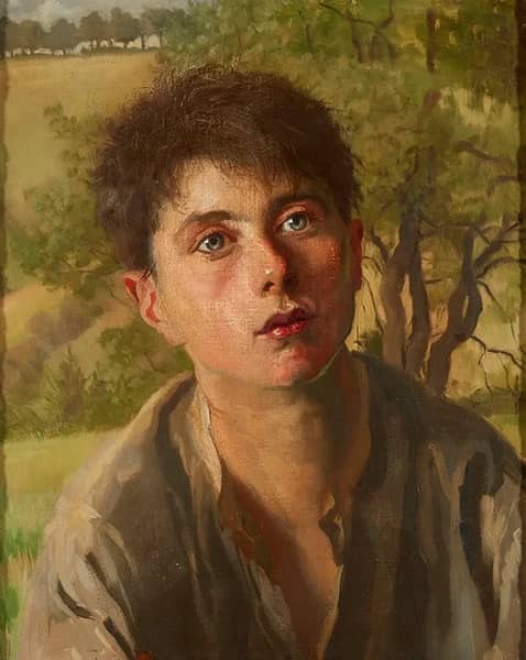 The Young Shepherd Boy by Isabel Codrington | Oil Painting Reproduction
