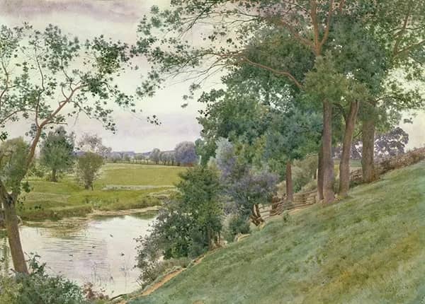 Garden A Quiet Corner by William Fraser Garden | Oil Painting Reproduction