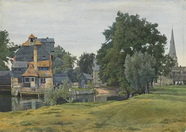 Houghton Mill near St Ives Huntingdonshire 1889 | Oil Painting Reproduction