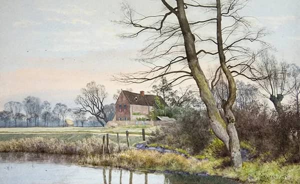 The Manor House Hemingford Grey | Oil Painting Reproduction