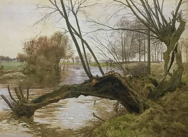 Willows on the Ouse by William Fraser Garden | Oil Painting Reproduction