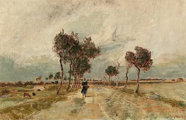 An Avenue in Cayeaux by Rudolf Ribarz | Oil Painting Reproduction