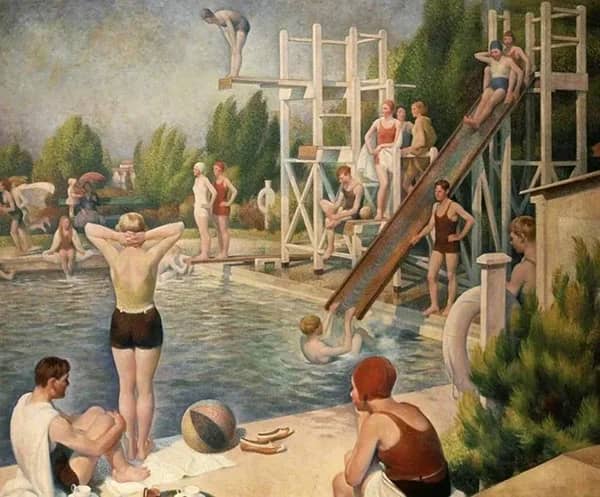 Summer c1930 by Miguel Mackinlay | Oil Painting Reproduction