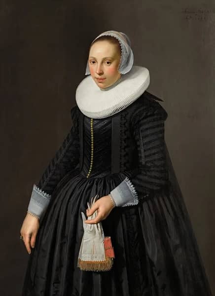 Portrait of a Lady in Black | Oil Painting Reproduction