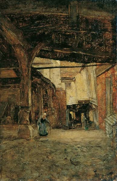 Court 1878 by Rudolf Ribarz | Oil Painting Reproduction