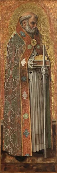 Saint Nicholas of Bari 1472 by Carlo Crivelli | Oil Painting Reproduction