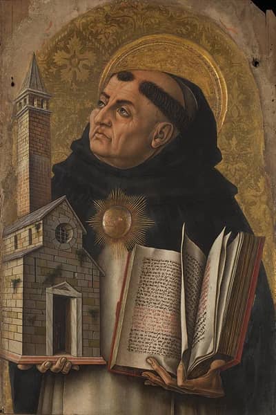 Saint Thomas Aquinas 1476 by Carlo Crivelli | Oil Painting Reproduction