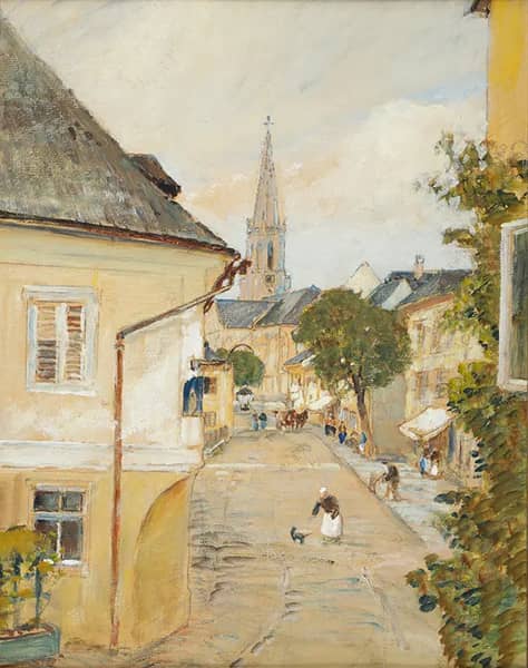 View from my Window in Bad Hall | Oil Painting Reproduction