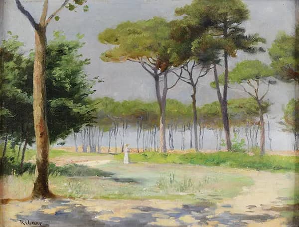 Wal in the Pine Grove by Rudolf Ribarz | Oil Painting Reproduction