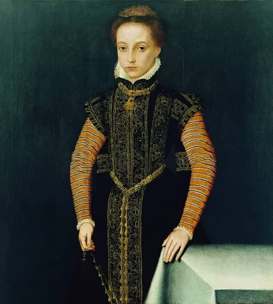 Portrait of a Girl 1565 by Lucas De Heere | Oil Painting Reproduction