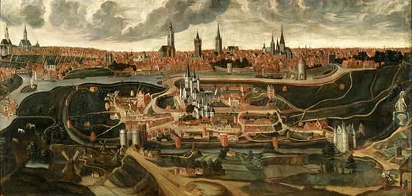 View of the City of Ghent in 1540 | Oil Painting Reproduction