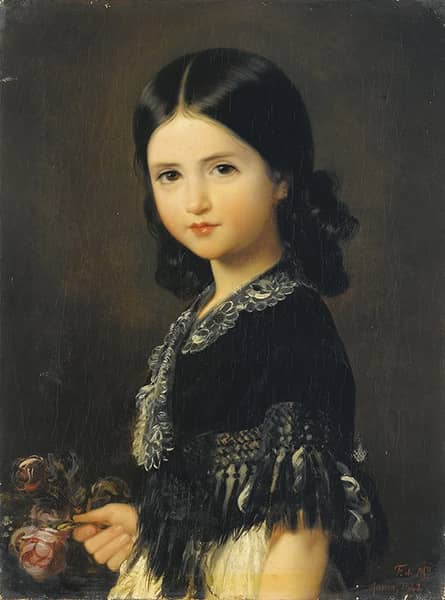 Portrait of Beatrice Barba y Troyse 1842 | Oil Painting Reproduction