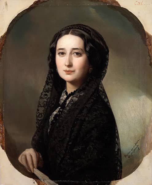 Portrait of Carolina Coronado c1855 | Oil Painting Reproduction