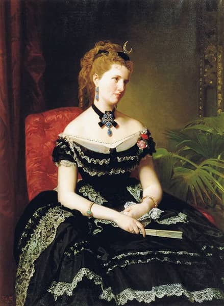 Portrait of Matilde de Aguilera y Gamboa Lady of Fontagud 1873 | Oil Painting Reproduction