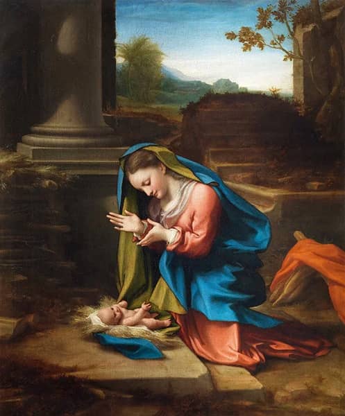 Adoration of the Christ Child 1526 | Oil Painting Reproduction
