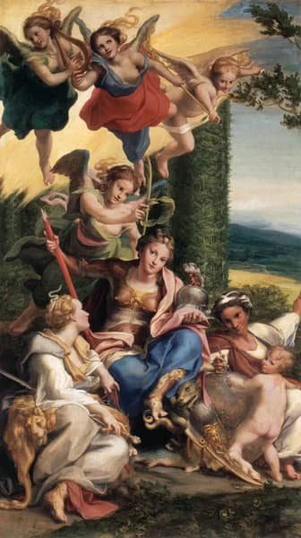 Allegory of Virtues by Antonio da Correggio | Oil Painting Reproduction