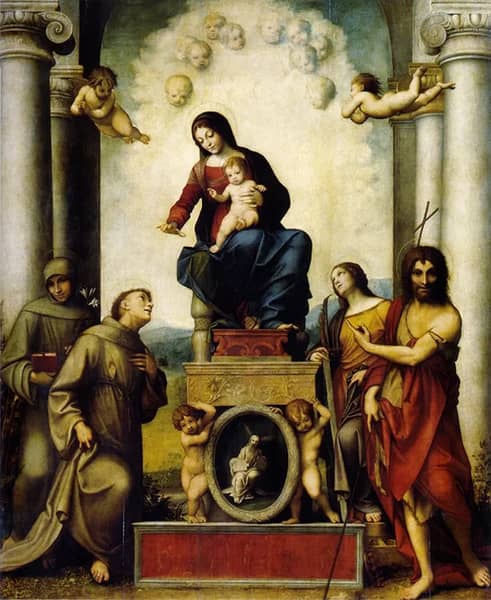 Madonna with Saint Francis 1514 | Oil Painting Reproduction