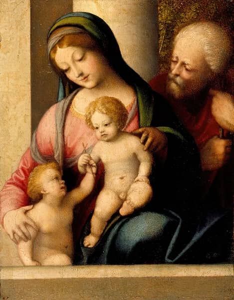 The Holy Family with the Infant Saint John 1515 | Oil Painting Reproduction