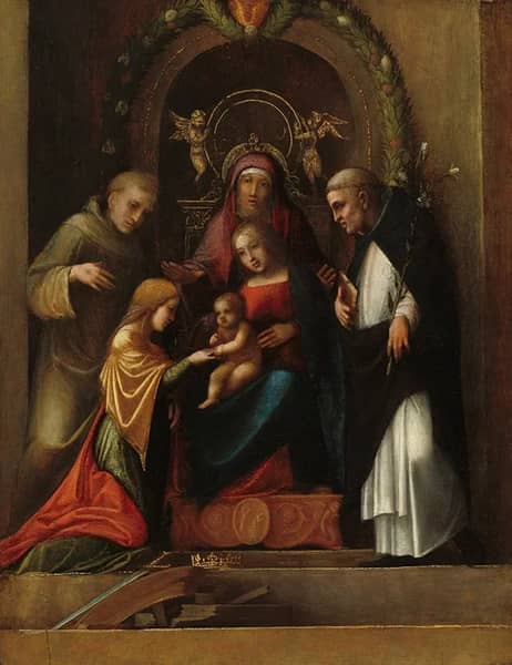 The Mystic Marriage of Saint Catherine 1515 | Oil Painting Reproduction