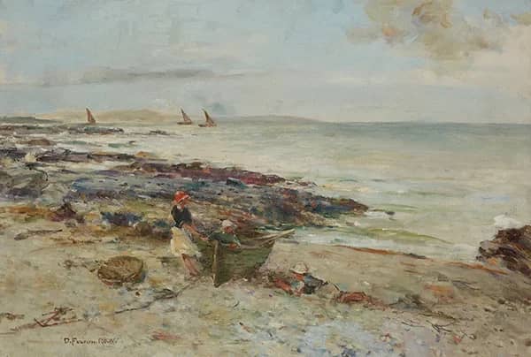 A Breezy Day Carradale Shore by David Fulton | Oil Painting Reproduction