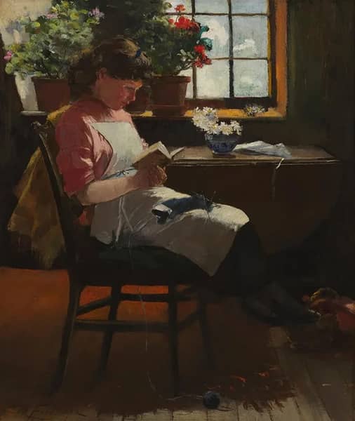A Good Read by David Fulton | Oil Painting Reproduction