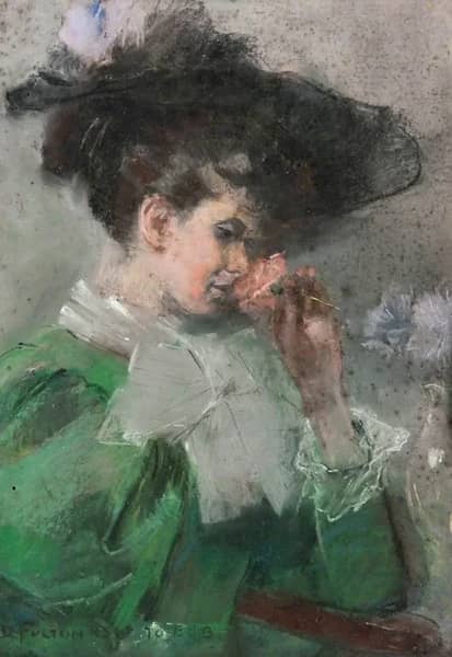 Elizabeth Niece of the Artist by David Fulton | Oil Painting Reproduction