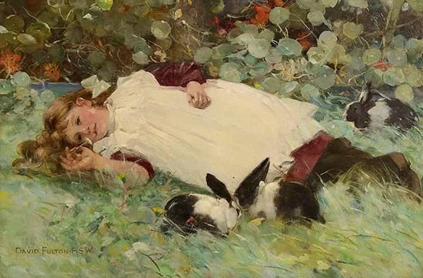 Whispers by David Fulton | Oil Painting Reproduction