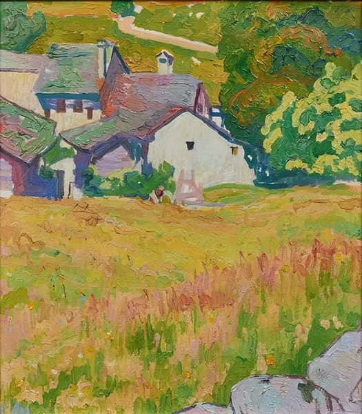 Flowering Meadow near Stampa 1910 | Oil Painting Reproduction