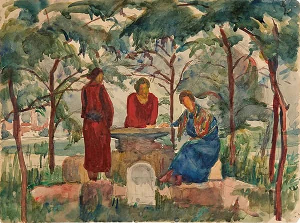Gravedona 1924 by Giovanni Giacometti | Oil Painting Reproduction