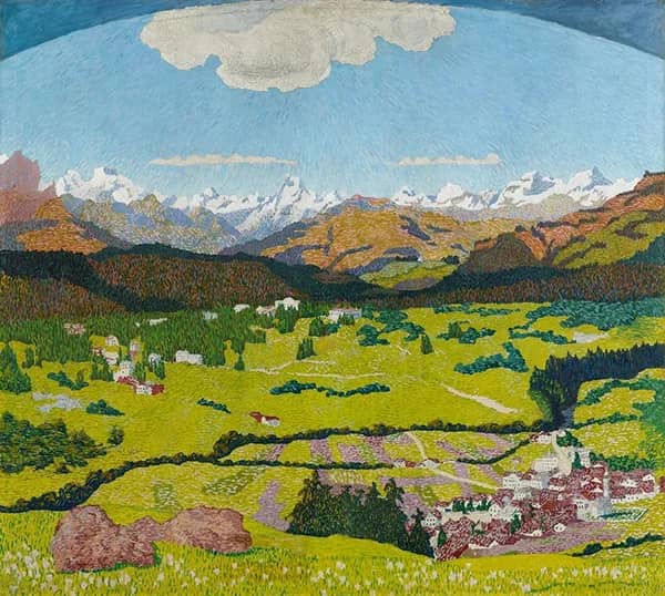 Panorama of Films Triptych Central Panel 1904 | Oil Painting Reproduction