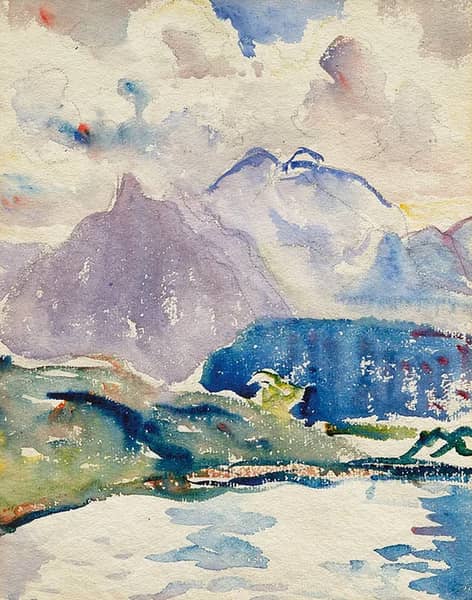 Piz Duan by Giovanni Giacometti | Oil Painting Reproduction
