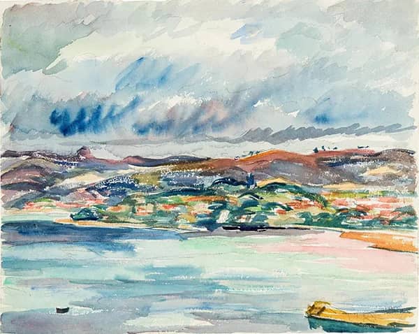 Sizilian Coastal Landscape 1931 | Oil Painting Reproduction