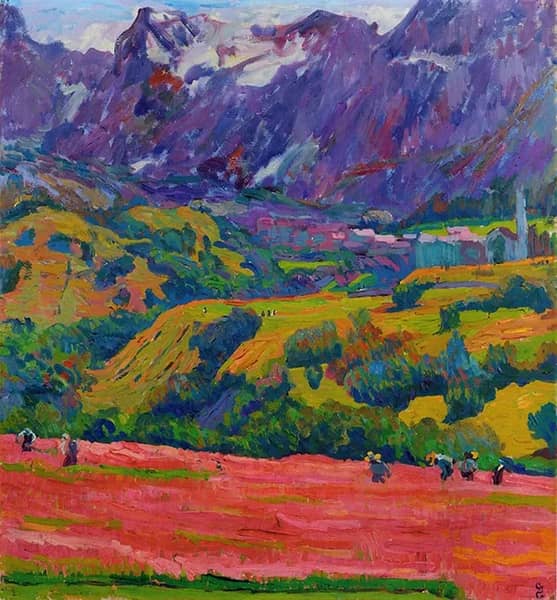 Spring in Bergell by Giovanni Giacometti | Oil Painting Reproduction