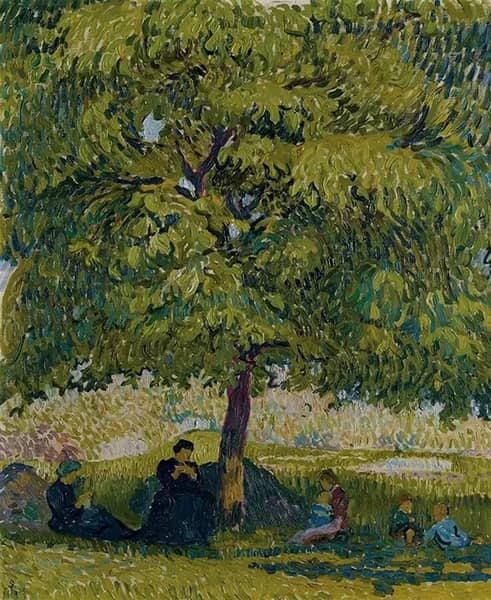 The Walnut Tree 1908 by Giovanni Giacometti | Oil Painting Reproduction