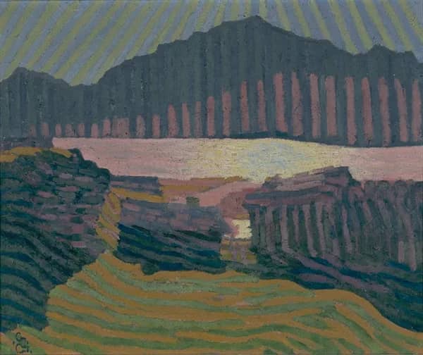 View of Capolago 1907 by Giovanni Giacometti | Oil Painting Reproduction