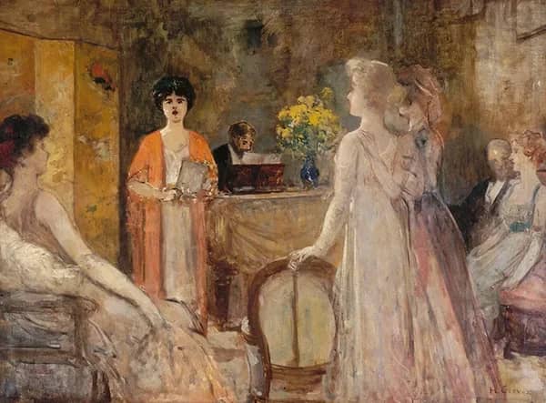 An Evening at Madeleine Lemaire's 1910 | Oil Painting Reproduction