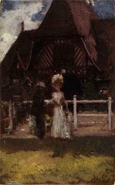 Showing the Deauville Racecourse 1905 | Oil Painting Reproduction