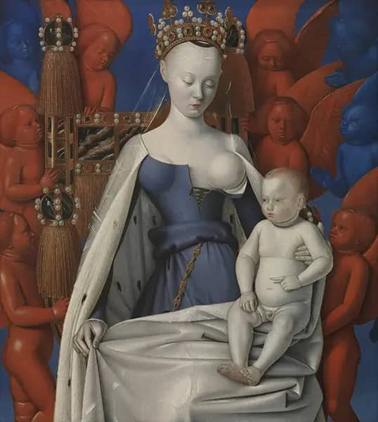 Virgin and Child Surrounded by Angels | Oil Painting Reproduction