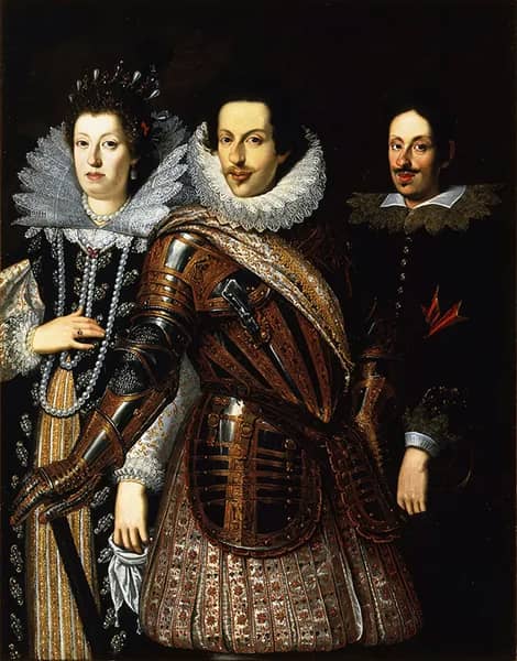 Portrait of Marie Madeleine of Austria Cosimo II and Ferdinand II de Medici c1640 | Oil Painting Reproduction
